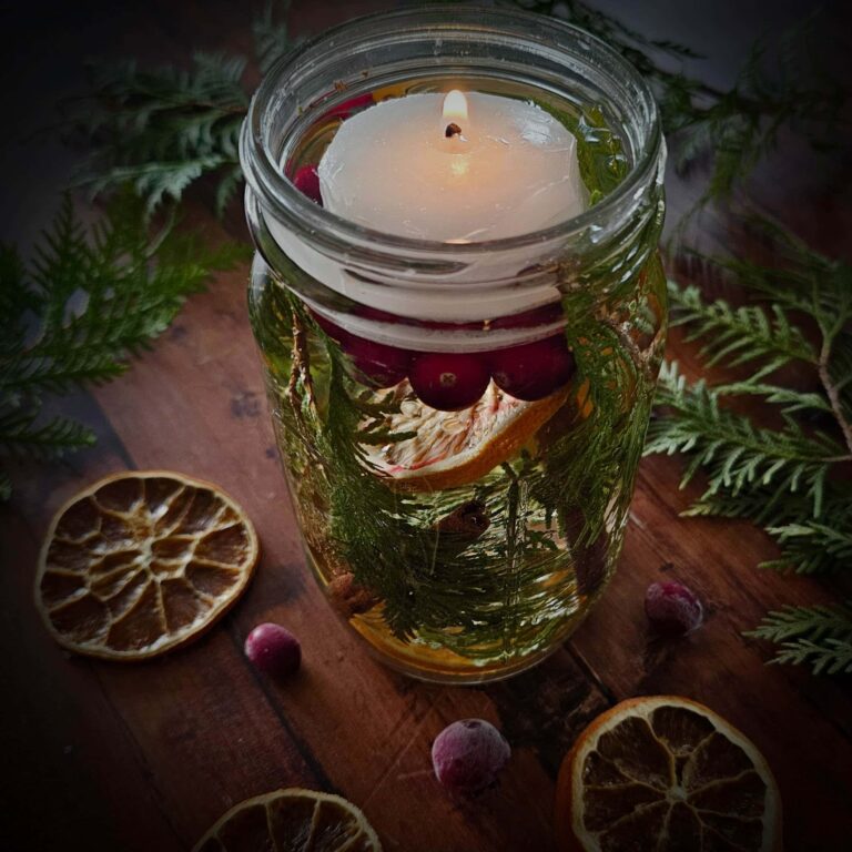 Nature’s Glow Jar: A Simple Herbal Craft For The Holiday Season
